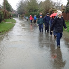 Flooded road