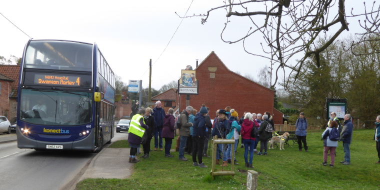 Bus at Swanton Morley