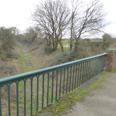 On bridge over railway