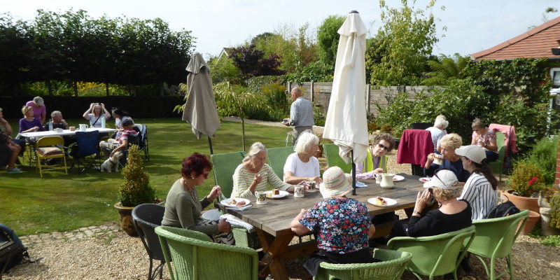 Coffee and Cakes in garden