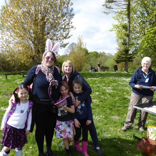 Family starting the Wonderland Walk