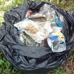 Collected litter